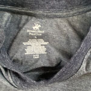 Beverly Hills Polo Club Men's Gray Shirt L